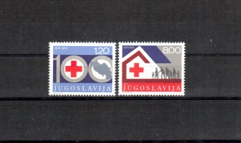 Jugoslawien Michelnummer 1619 - 1620 postfrisch Jugoslawien Michelnummer 1619 - 1620 postfrisch