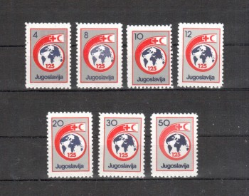 Jugoslawien Michelnummer Zwangszuschlag 148 - 154 postfrisch