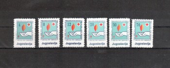Jugoslawien Michelnummer Zwangszuschlag 159 - 164 postfrisch