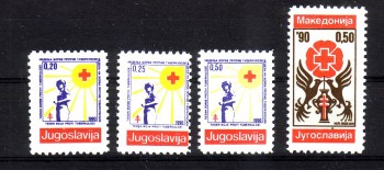 Jugoslawien Michelnummer Zwangszuschlag 188 - 191 postfrisch