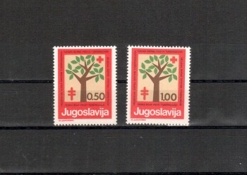 Jugoslawien Michelnummer Zwangszuschlag 56 - 57 postfrisch Jugoslawien Michelnummer Zwangszuschlag 56 - 57 postfrisch