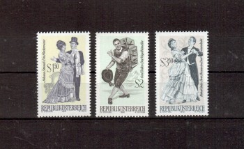 Oesterreich Michelnummer 1338 - 1340 postfrisch Oesterreich Michelnummer 1338 - 1340 postfrisch