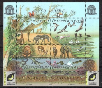 Oesterreich Michelnummer 2381 - 2384 Block 16 postfrisch