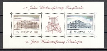 Oesterreich Michelnummer 2555 - 2556 Block 30 postfrisch Oesterreich Michelnummer 2555 - 2556 Block 30 postfrisch