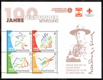 Oesterreich Michelnummer 2636 - 2639 Block 36 postfrisch