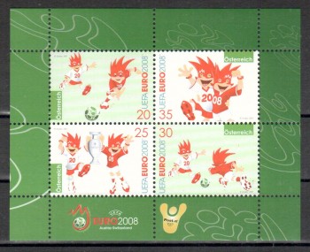 Oesterreich Michelnummer 2665 - 2668 Block 38 postfrisch