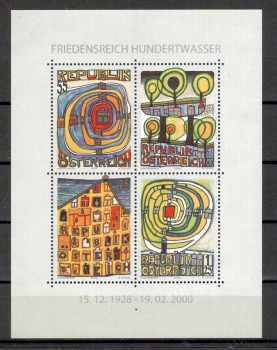 Oesterreich Michelnummer 2768 - 2771 Block 47 postfrisch Oesterreich Michelnummer 2768 - 2771 Block 47 postfrisch