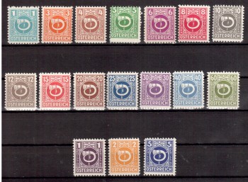 Oesterreich Michelnummer 721 - 737 postfrisch