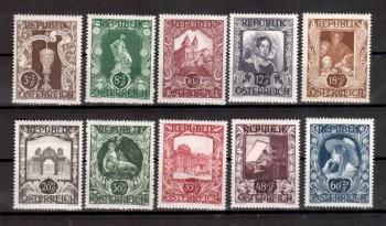 Oesterreich Michelnummer 812 - 821 postfrisch