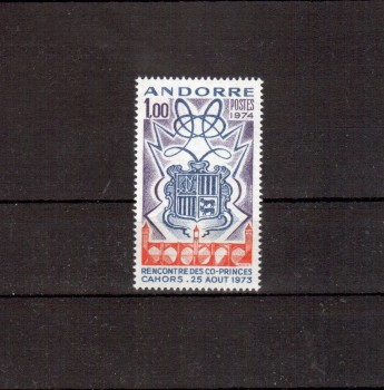 Andorra,frz. Michelnummer 260 postfrisch Andorra,frz. Michelnummer 260 postfrisch