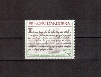 Andorra,frz. Michelnummer 294 postfrisch