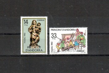 Andorra,span. Michelnummer 163 - 164 postfrisch