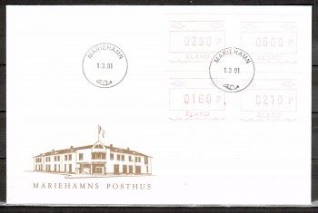 Finnland - Aland FDC Michelnummer ATM 4 FDC