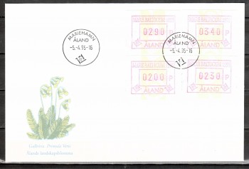 Finnland - Aland FDC Michelnummer ATM 6 FDC