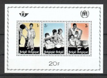 Belgien Michelnummer 1465 - 1467 Block 37 postfrisch