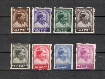 Belgien Michelnummer 434 - 441 postfrisch Falz