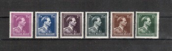 Belgien Michelnummer 636 - 641 postfrisch Falz