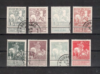 Belgien Michelnummer 81 - 88 I gestempelt