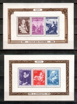 Belgien Michelnummer 835 - 840 Block 21 und 22 postfrisch Belgien Michelnummer 835 - 840 Block 21 und 22 postfrisch