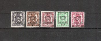 Belgien Michelnummer 847 - 851 postfrisch Belgien Michelnummer 847 - 851 postfrisch