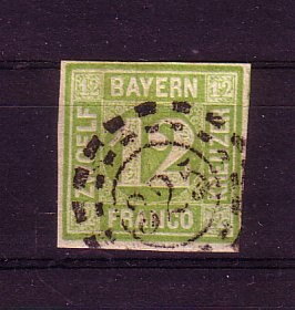 Bayern Michelnummer 12 gestempelt gepr Bayern Michelnummer 12 gestempelt gepr
