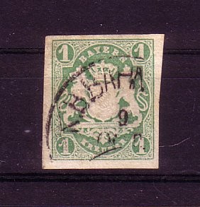 Bayern Michelnummer 14 b gestempelt gepr Bayern Michelnummer 14 b gestempelt gepr