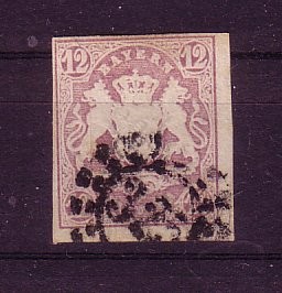 Bayern Michelnummer 18 gestempelt gepr Bayern Michelnummer 18 gestempelt gepr