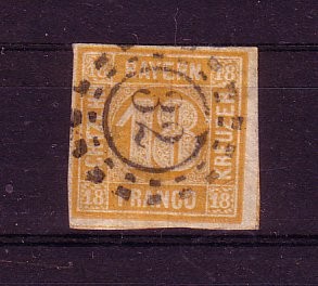 Bayern Michelnummer 7 gestempelt gepr Bayern Michelnummer 7 gestempelt gepr