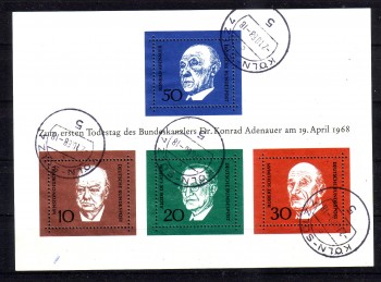 BRD Michelnummer Block 4 gestempelt