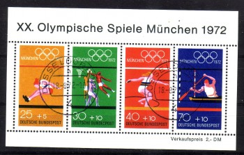 BRD Michelnummer Block 8 gestempelt