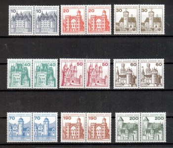 Berlin Michelnummer 532 - 540 waagerechte Paare postfrisch