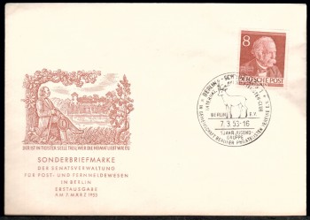 (intern:009 ) Berlin Michelnummer 94 FDC