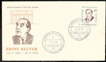 (intern:034 ) Berlin Michelnummer 165 FDC