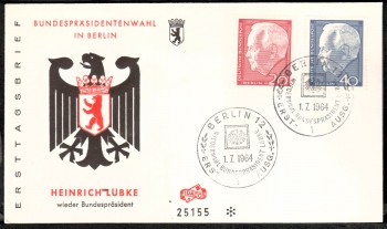 (intern:066 ) Berlin Michelnummer 234 - 235 FDC