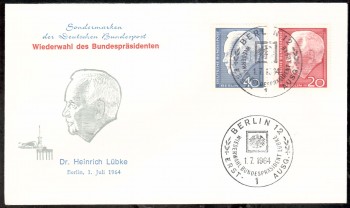 (intern:067 ) Berlin Michelnummer 234 - 235 FDC