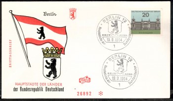 (intern:068 ) Berlin Michelnummer 236 FDC