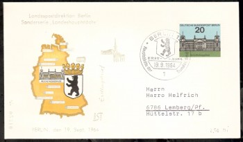 (intern:069 ) Berlin Michelnummer 236 FDC