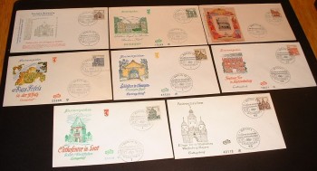 (intern:077) Berlin Michelnummer 242 - 249 FDC