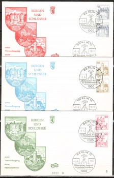 (intern:192 ) Berlin Michelnummer 532,534,536 CD FDC