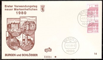 (intern:198 ) Berlin Michelnummer 611 CD FDC