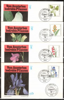 (intern:299 ) Berlin Michelnummer 650 - 653 FDC