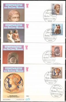 (intern:346 ) Berlin Michelnummer 708 - 711 FDC (intern:346 ) Berlin Michelnummer 708 - 711 FDC