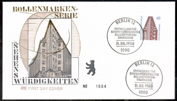 (intern:438 ) Berlin Michelnummer 816 FDC