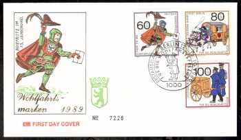 (intern:469 ) Berlin Michelnummer 852 - 854 FDC