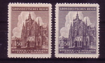 Boehmen und Maehren Michelnummer 140 - 141 postfrisch