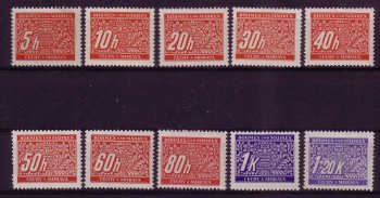 Boehmen und Maehren Michelnummer Porto 1 - 14 postfrisch