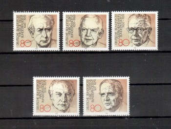 BRD Michelnummer 1156 - 1160 postfrisch