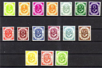 BRD Michelnummer  123-138 postfrisch