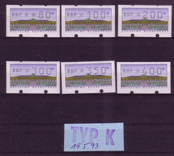 BRD Michelnummer ATM 2.1 TYP K postfrisch