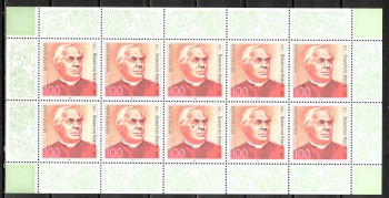 BRD Kleinbogen Michelnummer 1925 postfrisch BRD Kleinbogen Michelnummer 1925 postfrisch